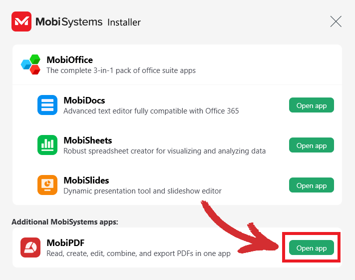 Installing MobiPDF - Step 4